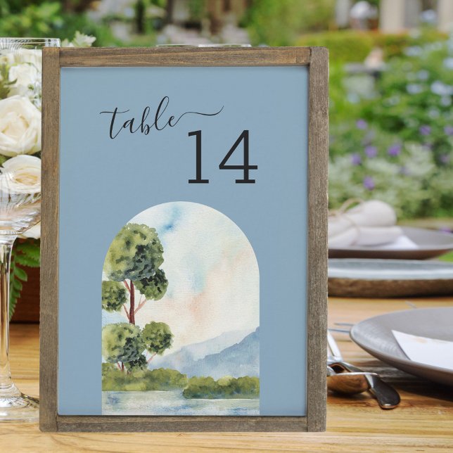 Lake Evergreen Destination Wedding Table Number (Creator Uploaded)