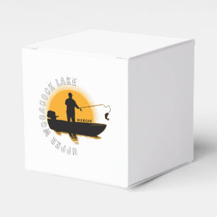 Lake Fishing Michigan Favour Box