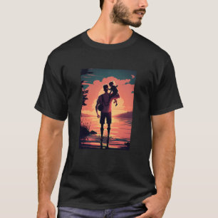 Lake Fishing Trip Father And Child Lake Adventure  T-Shirt