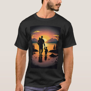 Lake Fishing Trip Father And Child Lake Adventure  T-Shirt