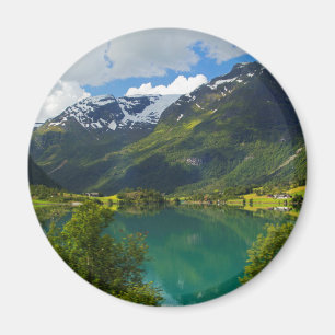 Lake Floen scenic, Norway Magnet