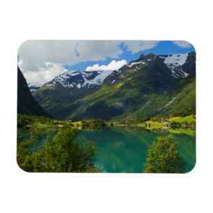 Lake Floen scenic, Norway Magnet