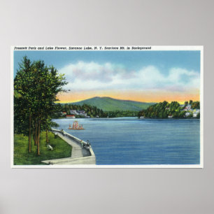 Lake Flower, Scarface Mt in Distance Poster