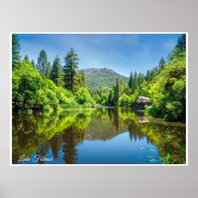 Lake Fulmor Reflection – San Jacinto Forest Print (Front)