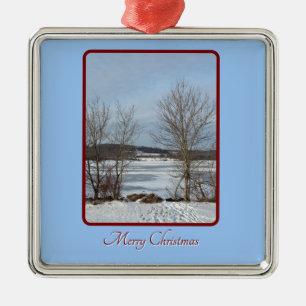 Lake Galena Winter Christmas Ornament