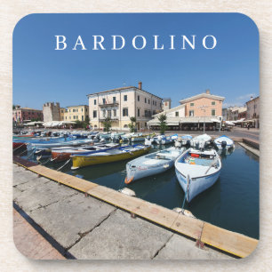 Lake Garda Bardolino boats view coasters