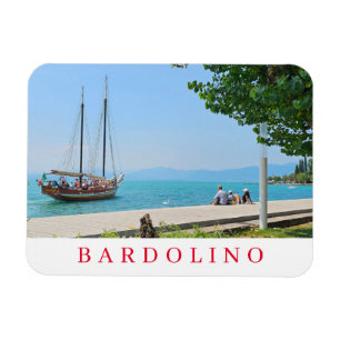 Lake Garda Bardolino sailing boat view magnet