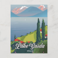 Lake Garda Italy Travel poster