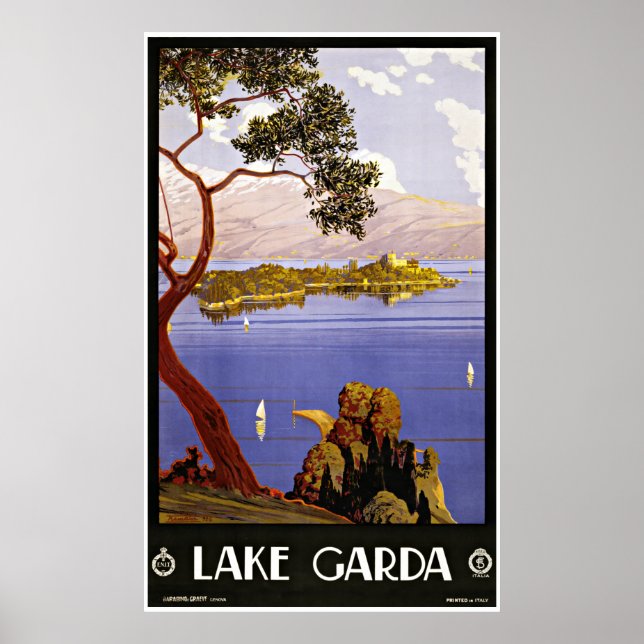Lake Garda Italy - Vintage Travel Posters (Front)