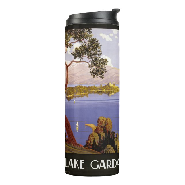 Lake Garda Italy vintage travel tumbler (Rotated Left)