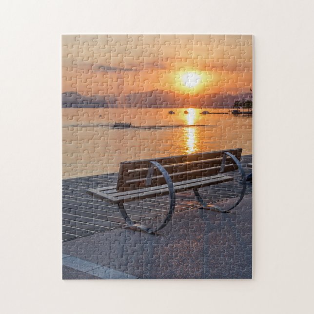 Lake Garda sunset puzzle (Vertical)