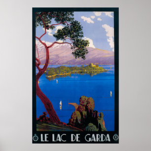 Lake Garda Travel Promotional Poster