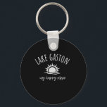 Lake Gaston My Happy Place Boating Fishing Camping Key Ring<br><div class="desc">Lake Gaston My Happy Place Boating Fishing Camping Va Nc</div>