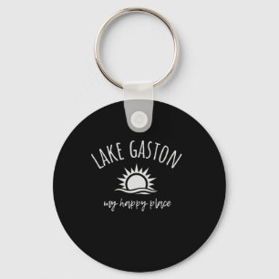 Lake Gaston My Happy Place Boating Fishing Camping Key Ring