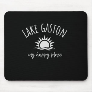 Lake Gaston My Happy Place Boating Fishing Camping Mouse Pad
