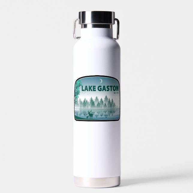 Lake Gaston North Carolina Virginia Deer Water Bottle (Front)