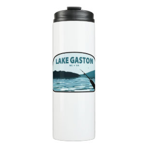 Lake Gaston North Carolina Virginia Fishing Rod Thermal Tumbler