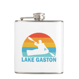 Lake Gaston North Carolina Virginia Kayak Hip Flask