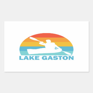 Lake Gaston North Carolina Virginia Kayak Rectangular Sticker