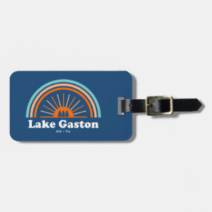 Lake Gaston North Carolina Virginia Rainbow Luggage Tag