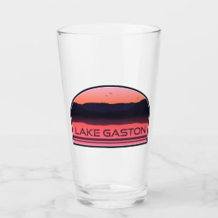 Lake Gaston North Carolina Virginia Red Sunrise Glass