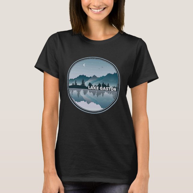 Lake Gaston North Carolina Virginia Reflection T-Shirt (Front)