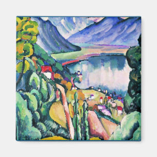Lake Geneva by artist Ilya Mashkov Magnet