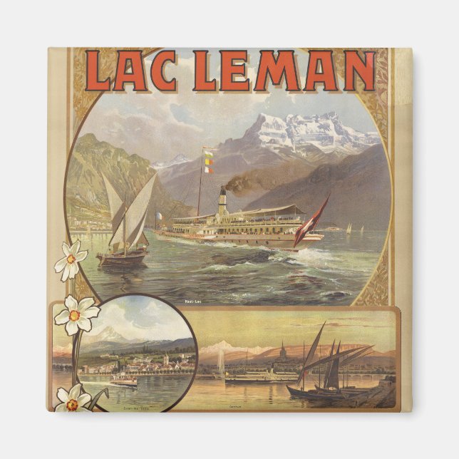 Lake Geneva Travel Magnet (Front)