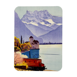 Lake Geneva Travel Magnet