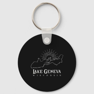 Lake Geneva Wisconsin Key Ring