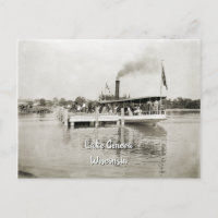 Lake Geneva Wisconsin Steamboat Steamer 1890's