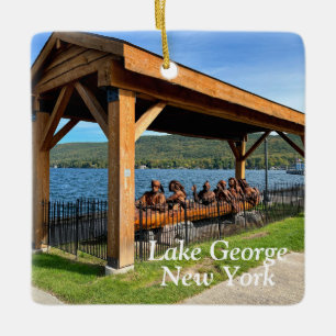 Lake George New York Ceramic Ornament