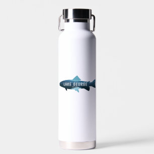Lake George New York Fish Water Bottle