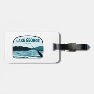 Lake George New York Fishing Rod Luggage Tag