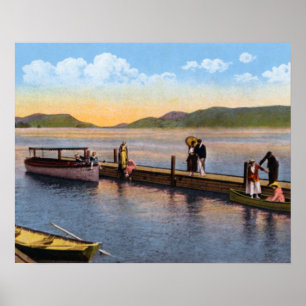 Lake George New York Hotel Marion Docks Poster