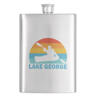 Lake George New York Kayak Hip Flask