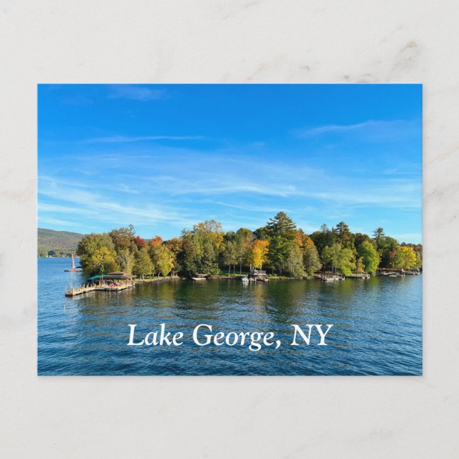 Lake George New York Postcard (Front)