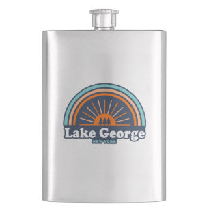 Lake George, New York Rainbow Hip Flask