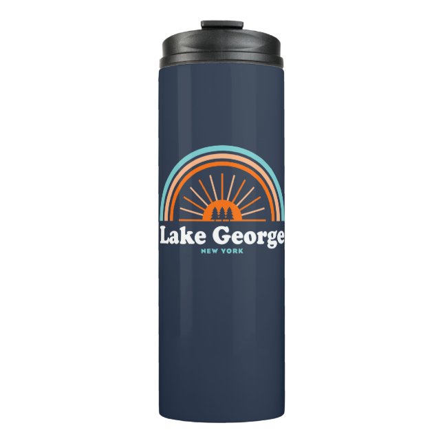 Lake George, New York Rainbow Thermal Tumbler (Front)