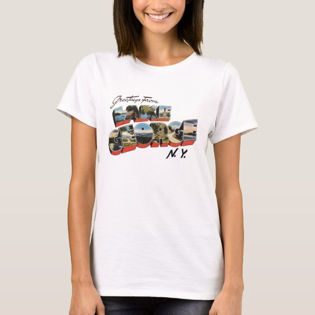Lake George New York T-Shirt (Front)