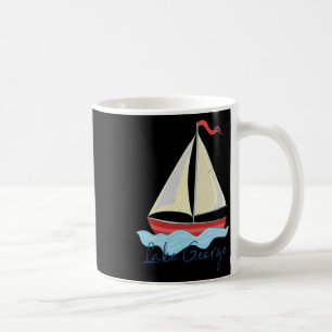 Lake George Ny Vacation Sail Boat Sailing Boating  Coffee Mug