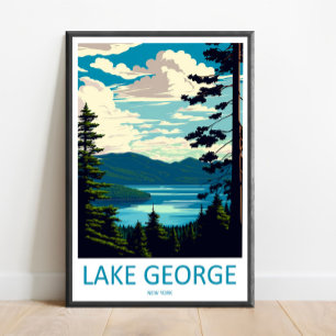 Lake George Travel Print Wall Art Lake George Wall