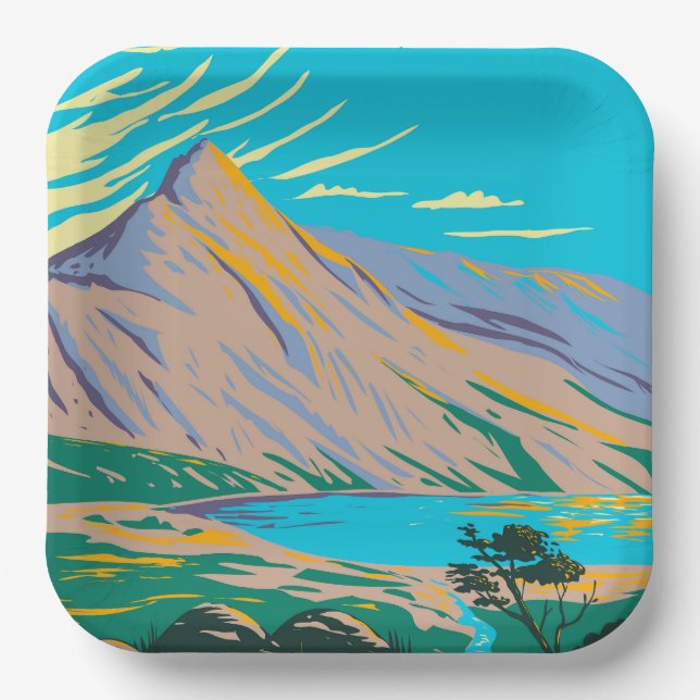  Lake Glaslyn Paper Plate (Front)