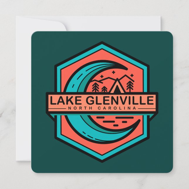 lake glenville moon shine hexa invitation (Front)