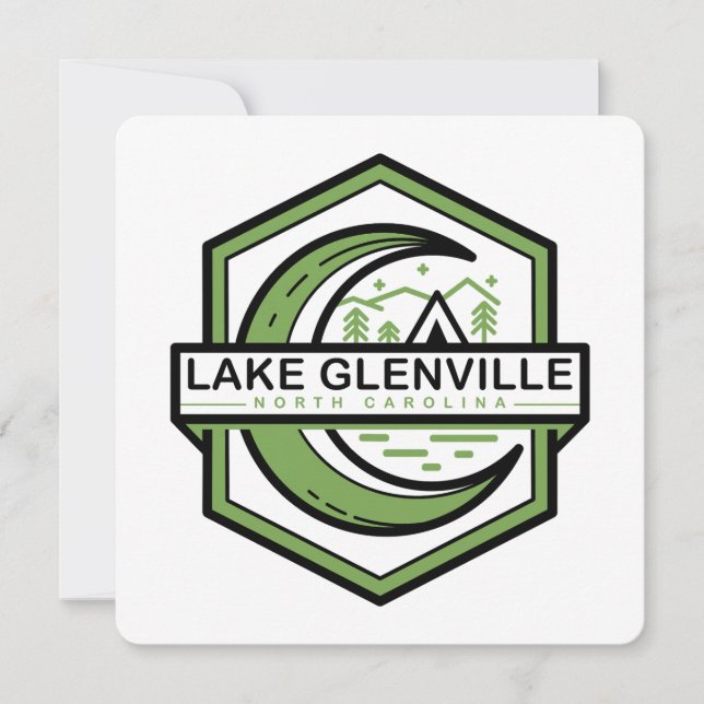 lake glenville moon shine hexa invitation (Front)