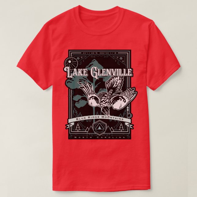 lake glenville north carolina geobird T-Shirt (Design Front)