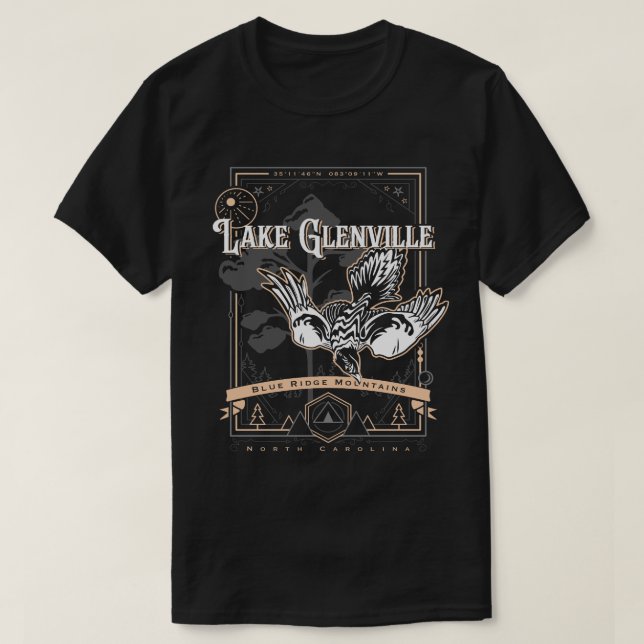 lake glenville north carolina geobird T-Shirt (Design Front)