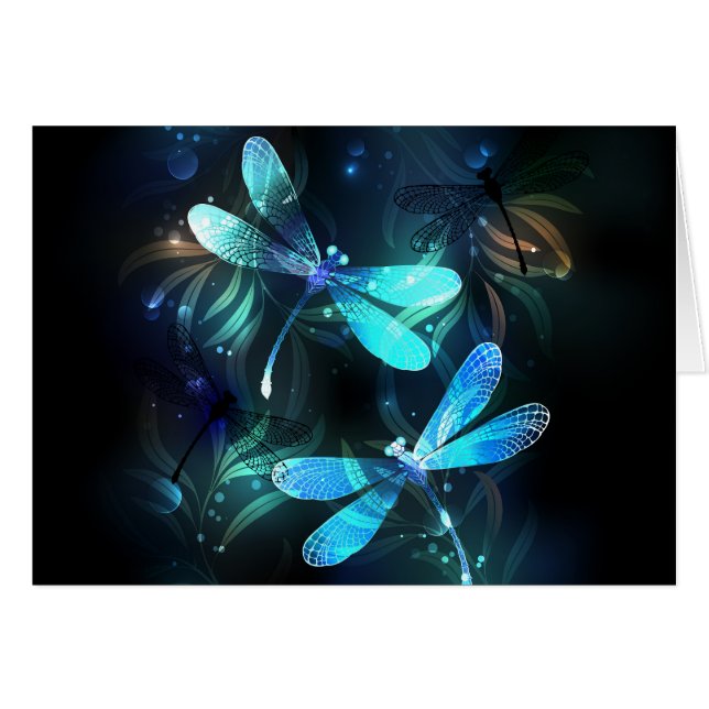 Lake Glowing Dragonflies (Front Horizontal)