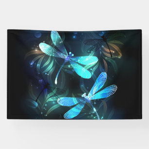 Lake Glowing Dragonflies Banner