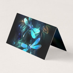 Lake Glowing Dragonflies Business Card